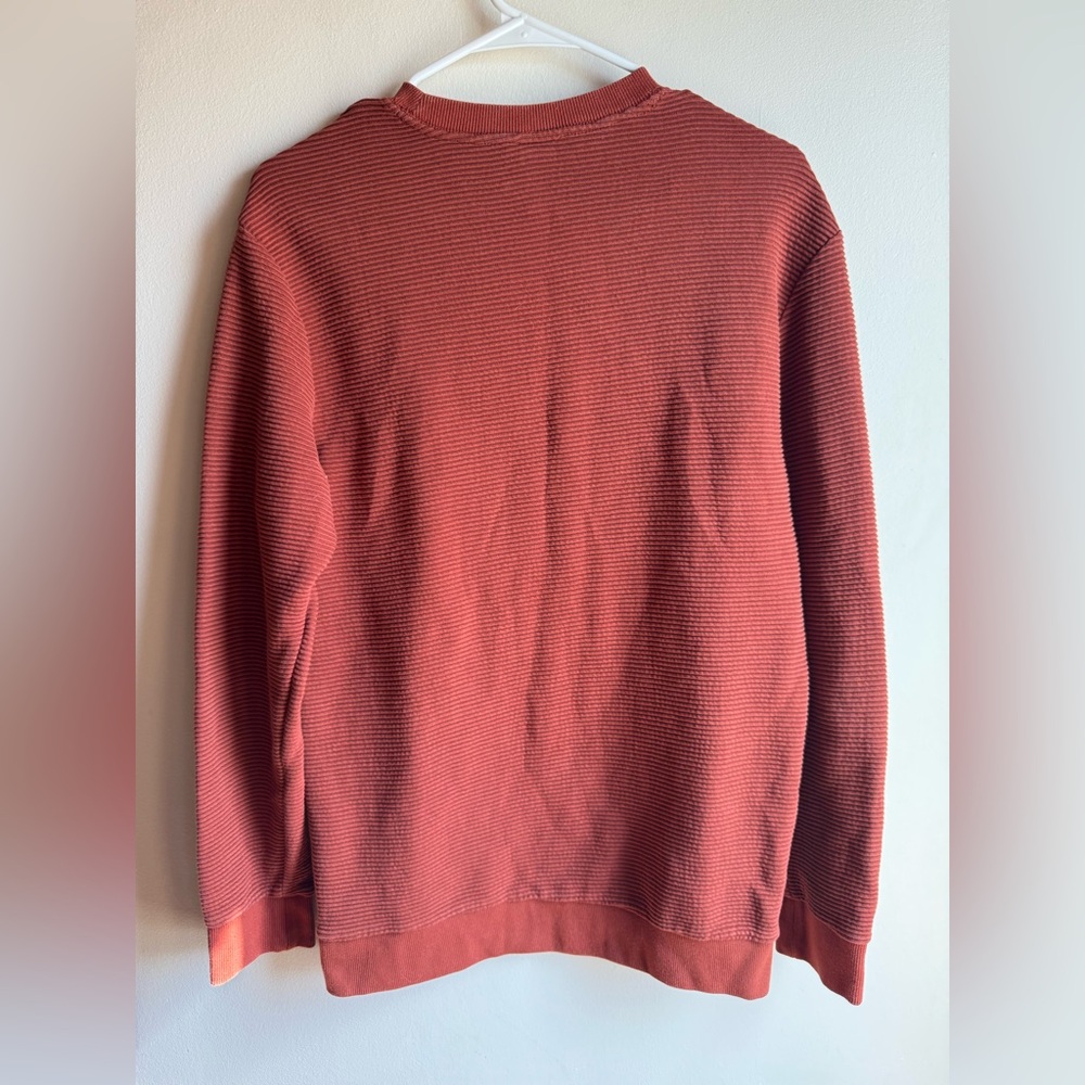 H&M Terracotta/Rust Ribbed Crewneck Size Small - Picture 6 of 6